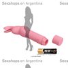 Stick estimulador femenino con forma de conejo